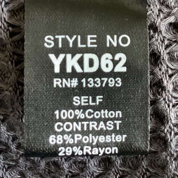 POL Boho Tiered Midi Skirt Gray Colorblock Elastic Waist Cottagecore Small - Picture 7 of 8